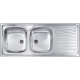 Кухонная мойка из нержавеющей стали CM Mondial 116x50 2V полированная (011537)