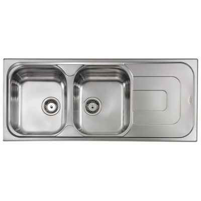 Кухонна мийка з нержавіючої сталі CM Pizzica 116x50 2V полірована (011347)