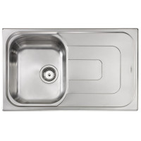 Кухонна мийка з нержавіючої сталі CM Pizzica 79x50 1V декор (011391) Кухонна мийка з нержавіючої сталі CM Pizzica 79x50 1V декор (011391)