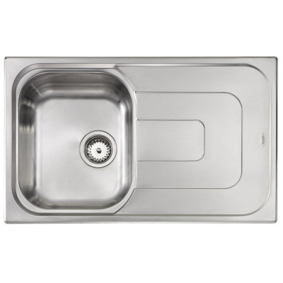 Кухонна мийка з нержавіючої сталі CM Pizzica 79x50 1V декор (011391)