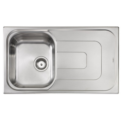 Кухонна мийка з нержавіючої сталі CM Pizzica 86x50 1V декор (011393)