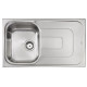 Кухонна мийка з нержавіючої сталі CM Pizzica 86x50 1V декор (011393)