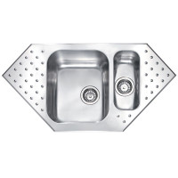 Кухонная мойка из нержавеющей стали CM Punto Plus 98x50 2V микродекор (011702)