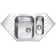 Кухонна мийка з нержавіючої сталі CM Punto Plus 98x50 2V мікродекор (011702)