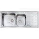 Кухонная мойка из нержавеющей стали CM Punto Plus 116x50 2V полированная (011117)