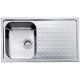 Кухонна мийка з нержавіючої сталі CM Punto Plus 86x50 1V мікродекор (011703)