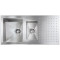 Кухонна мийка з нержавіючої сталі CM Punto Quadro 100x50 2V полірована (010905)
