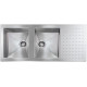 Кухонная мойка из нержавеющей стали CM Punto Quadro 116x50 2V полированная (010907)