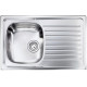 Кухонна мийка з нержавіючої сталі CM Siros 79x50 1V декор (0110491)