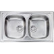 Кухонна мийка з нержавіючої сталі CM Siros 86x50 2V полірована (010444)