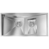 Кухонная мойка из нержавеющей стали CM Space 100x50 2V полированная (012865)