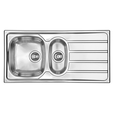 Кухонная мойка из нержавеющей стали CM Universal 100x50 2V полированная (015445)