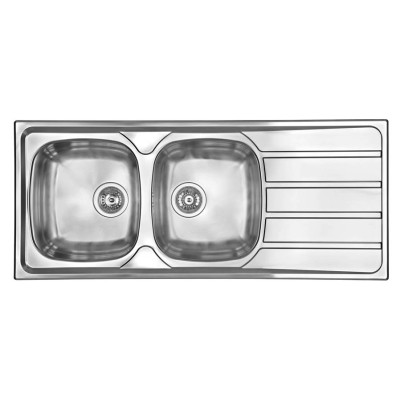 Кухонная мойка из нержавеющей стали CM Universal 116x50 2V полированная (015447)