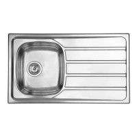 Кухонна мийка з нержавіючої сталі CM Universal 86x50 1V полірована (015443)
