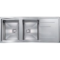 Кухонная мойка из нержавеющей стали CM Vesta 116x50 2V полированная (010807)