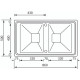 Кухонная мойка из нержавеющей стали CM Vesta 86x50 2V полированная (010804)