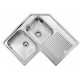 Кухонна мийка з нержавіючої сталі CM Zenith 83x83 2V декор (011298)