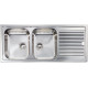 Кухонна мийка з нержавіючої сталі CM Zenith 116x50 2V декор (011297)