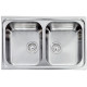 Кухонна мийка з нержавіючої сталі CM Zenith 79x50 2V декор (011292)