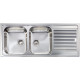 Кухонна мийка з нержавіючої сталі CM Zenith Plus 116x50 2V декор (011267)