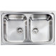 Кухонна мийка з нержавіючої сталі CM Zenith Plus 79x50 2V декор (011262)