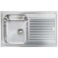 Кухонна мийка з нержавіючої сталі CM Zenith Plus 79x50 1V декор (011261) Кухонна мийка з нержавіючої сталі CM Zenith Plus 79x50 1V декор (011261)