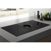 Індукційна варильна поверхня Elica NIKOLATESLA BL/A/83 чорна з вбудованою витяжкою в режимі відведення повітря