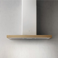 Пристінна кухонна витяжка Elica BIO WH/A 90 ROVERE Білий/деревина дуб