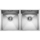 Кухонна мийка з нержавіючої сталі ELLECI Square 720 2V under top