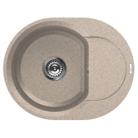 Каменная кухонная мойка ELLECI EASY ROUND AVENA 51 Бежевый