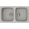 Каменная кухонная мойка ELLECI Master 450 aluminium 79 Серый