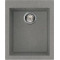 Каменная кухонная мойка ELLECI Q 100 on top titanium 73 Серый