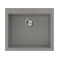 Каменная кухонная мойка ELLECI Q 105 on top titanium 73 Серый