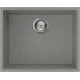 Каменная кухонная мойка ELLECI Q 105 under top titanium 73 Серый