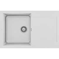 Каменная кухонная мойка ELLECI EASY 300 TITANO 68 Белый