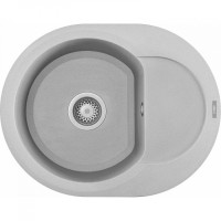 Каменная кухонная мойка ELLECI EASY ROUND ALUMINIUM 79 Серый