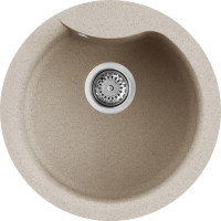 Кам'яна кухонна мийка ELLECI Ego Round avena 51 Бежевий Кам'яна кухонна мийка ELLECI Ego Round avena 51 Бежевий