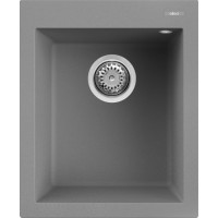 Каменная кухонная мойка ELLECI Q 100 on top titanium 73 Серый
