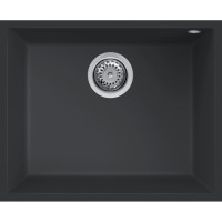 Кам'яна кухонна мийка ELLECI Q 105 under top nero 40 Чорний, під стільницю