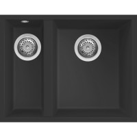 Кам'яна кухонна мийка ELLECI Q 150 under top nero 40 Чорний під стільницю