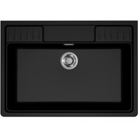 Керамическая кухонная мойка Elleci SPAZIO 900 black k86 Черный Керамическая кухонная мойка Elleci SPAZIO 900 black k86 Черный