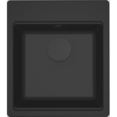 Каменная кухонная мойка ELLECI TIME 102 on top nero 40 Черный