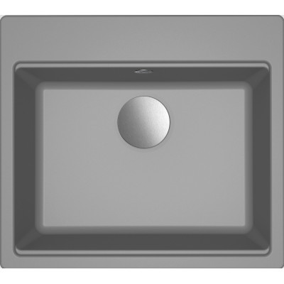 Каменная кухонная мойка ELLECI TIME 105 on top cemento 48 Серый
