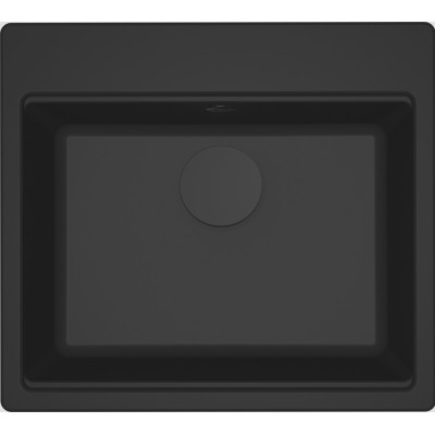 Каменная кухонная мойка ELLECI TIME 105 on top nero 40 Черный