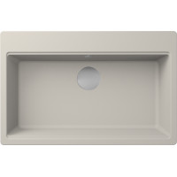 Каменная кухонная мойка ELLECI TIME 130 on top bianco soft 39 Бежевый Каменная кухонная мойка ELLECI TIME 130 on top bianco soft 39 Бежевый