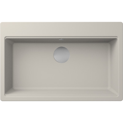 Каменная кухонная мойка ELLECI TIME 130 on top bianco soft 39 Бежевый