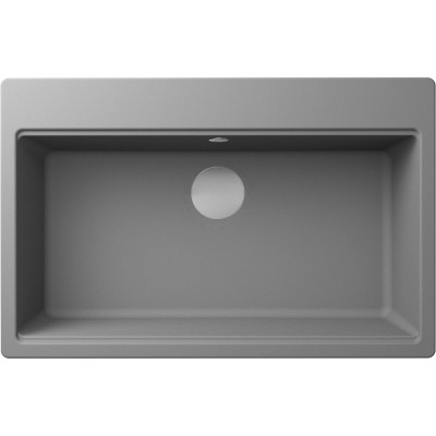 Каменная кухонная мойка ELLECI TIME 130 on top cemento 48 Серый