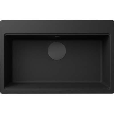 Каменная кухонная мойка ELLECI TIME 130 on top nero 40 Черный