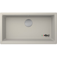 Каменная кухонная мойка ELLECI TIME 130 under top bianco soft 39 Бежевый, под столешницу