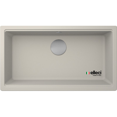 Каменная кухонная мойка ELLECI TIME 130 under top bianco soft 39 Бежевый, под столешницу